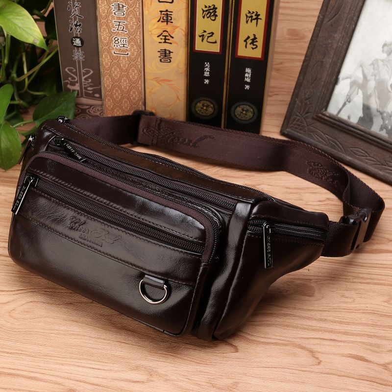 Leatherwork Belt - 남성 허리 화니 가방 슬링 가슴