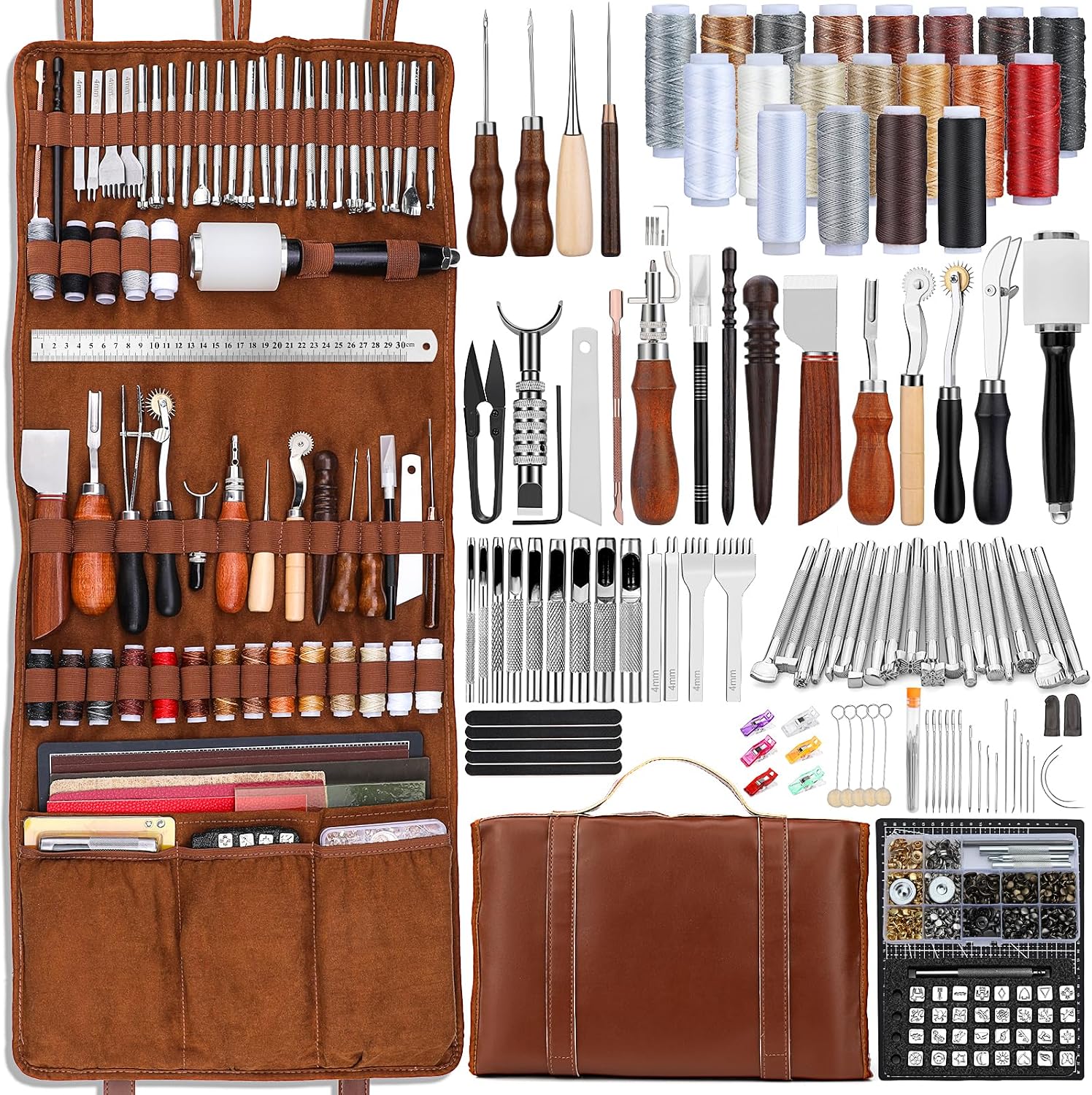 Leatherwork Craft - 가죽 공예 도구 세트, 가죽 가공