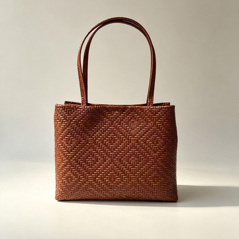 Leatherwork Workshop - 멘디 천연 가죽 직조 프린트 그레인