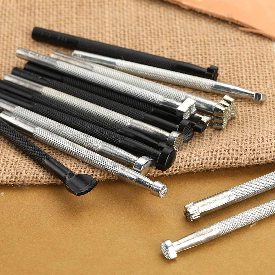 Leatherwork Craft - 6/20개 금속 가죽 공예용 안장 제작