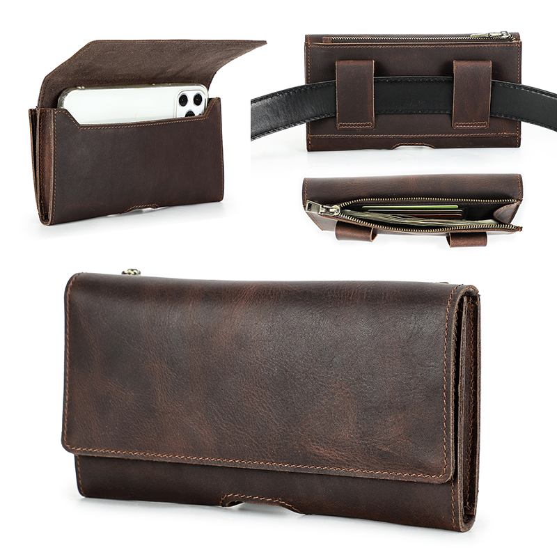 소가죽 가죽 허리 가방 휴대폰 홀더, 캐주얼 6.7 인 - Leatherwork Belt 리뷰 및 가격
