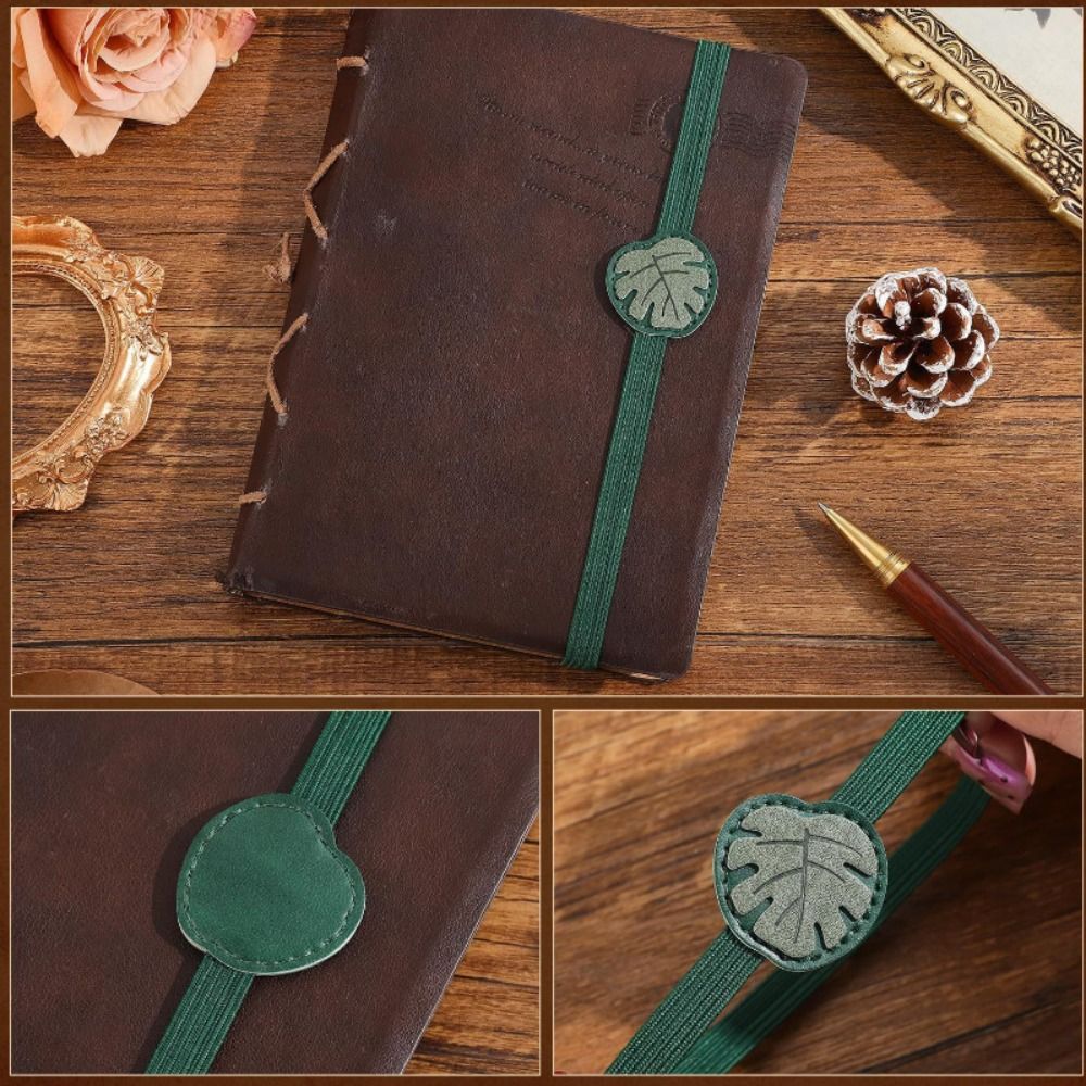 빈티지 탄성 밴드 가죽 북마크 분실 방지 다용도 PU  - Leather Work Notepad 리뷰 및 가격