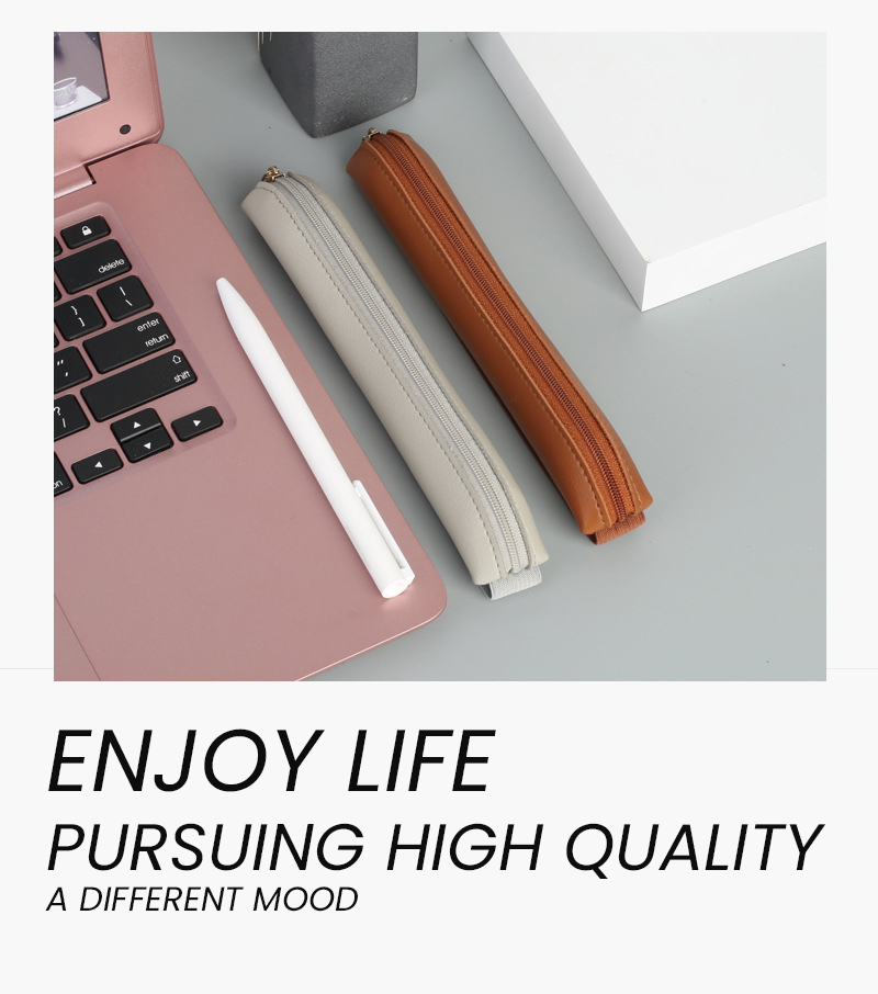 PU 가죽 펜꽂이 지퍼 펜슬 슬리브 만년필 케이스, 탄 - Leather Work Notepad 리뷰 및 가격