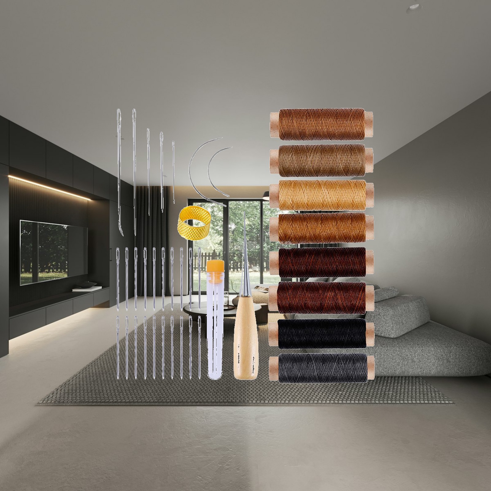 가죽 공예용 바느질 키트, 완벽한 수공예 바느질 도구  - Upholstery Leather Work 리뷰 및 가격