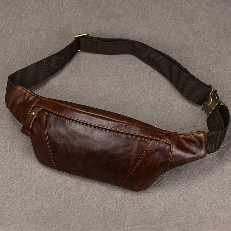 남성용 가죽 체스트 백, 크로스바디 숄더백, 남성 가죽 - Leatherwork Belt 리뷰 및 가격