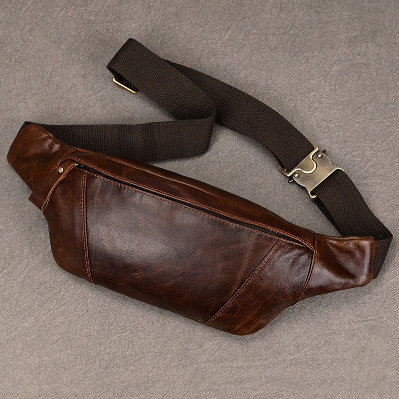 남성용 가죽 체스트 백, 크로스바디 숄더백, 남성 가죽 - Leatherwork Belt 리뷰 및 가격