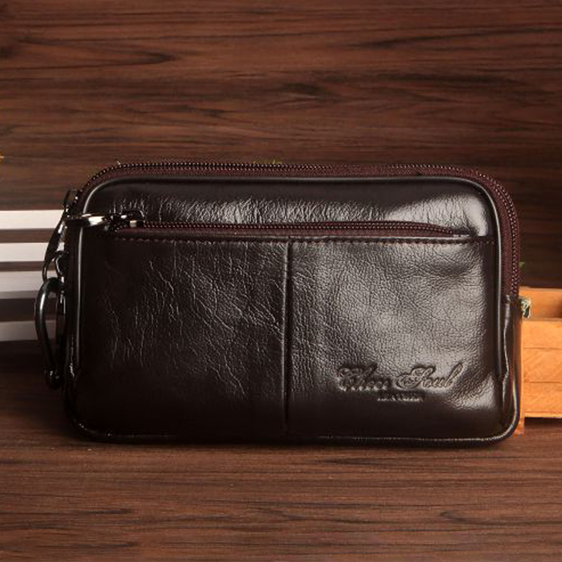 남성용 클러치 허리 팩 가방, 휴대 전화 케이스 커버, - Leatherwork Belt 리뷰 및 가격