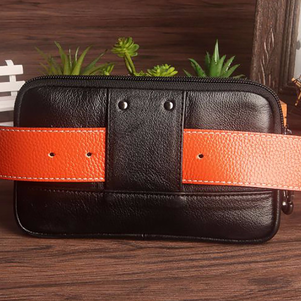 남성용 클러치 허리 팩 가방, 휴대 전화 케이스 커버, - Leatherwork Belt 리뷰 및 가격