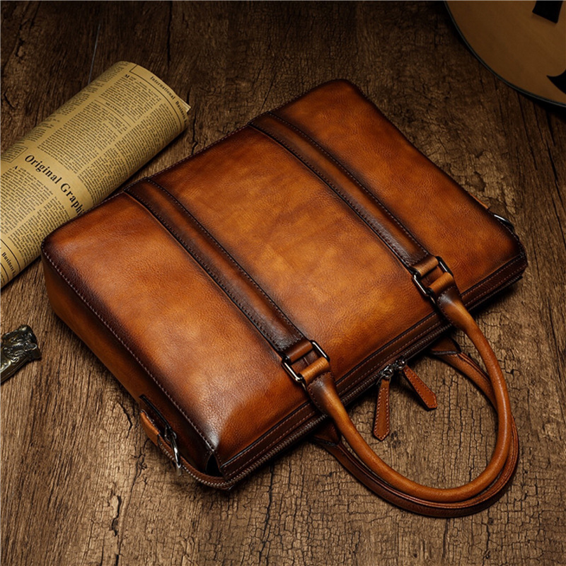 예티즈 비즈니스 최고급 가죽 서류 가방 |   14인치 - Leather Work Handbags 리뷰 및 가격