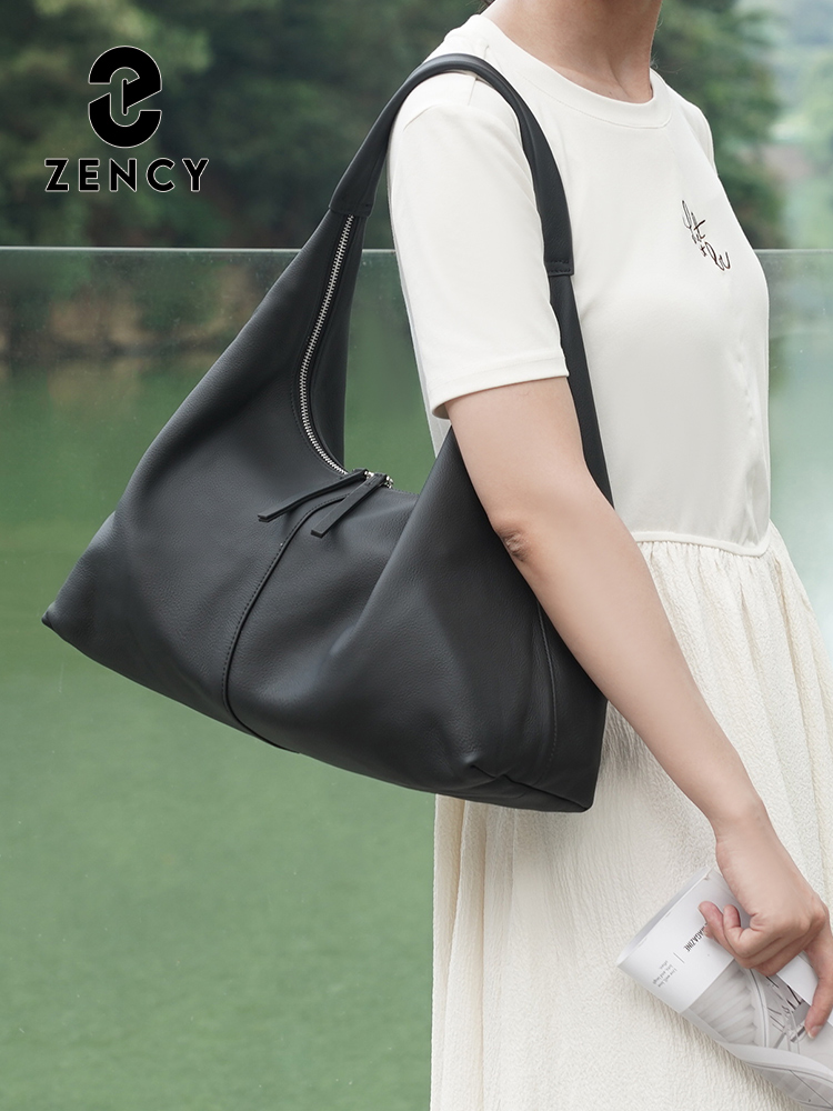 젠시 대용량 토트백 정품 가죽 호보백 여성 핸드백 숄더 - Leather Work Handbags 리뷰 및 가격