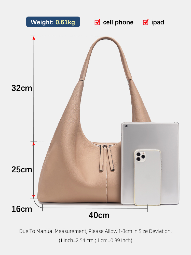 젠시 대용량 토트백 정품 가죽 호보백 여성 핸드백 숄더 - Leather Work Handbags 리뷰 및 가격