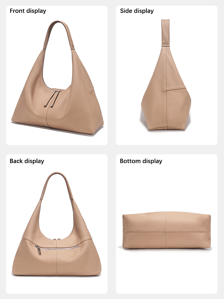 젠시 대용량 토트백 정품 가죽 호보백 여성 핸드백 숄더 - Leather Work Handbags 리뷰 및 가격