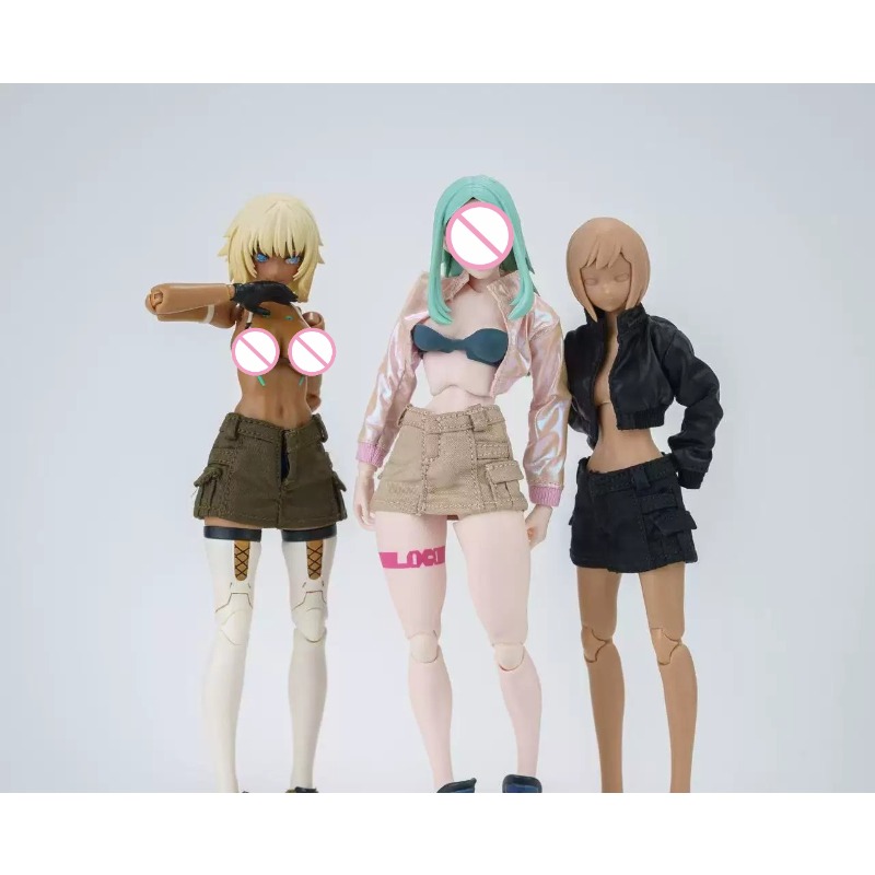 1/12 스케일 여성 액션 피규어 짧은 PU 가죽 자켓 - Leatherworking Items 리뷰 및 가격