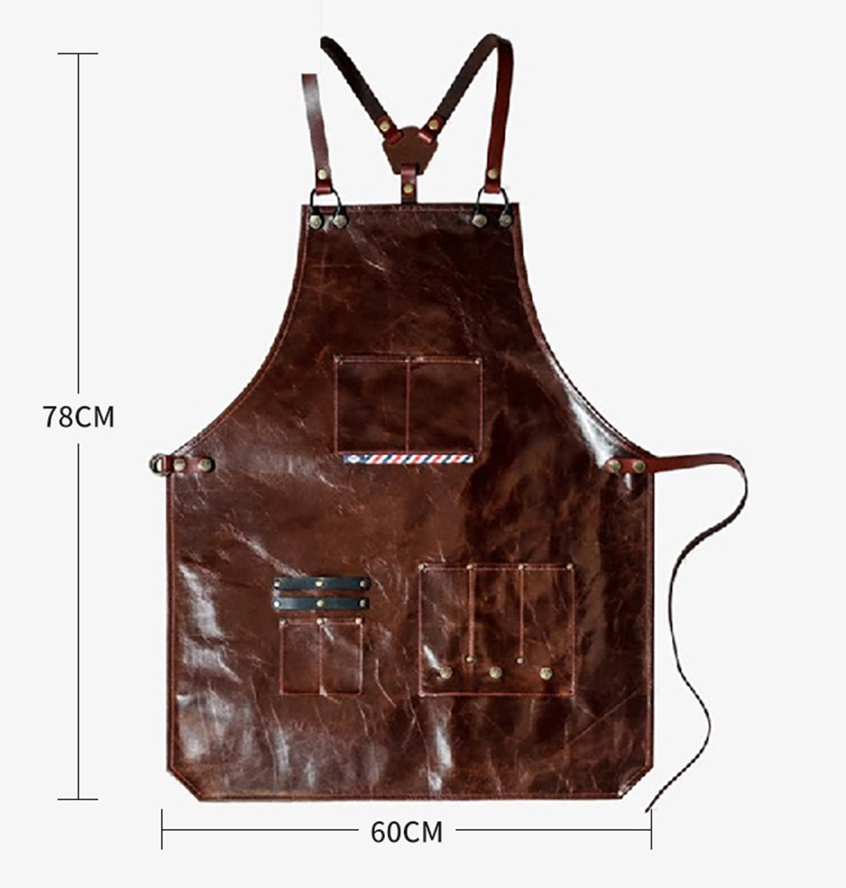 남성용 가죽 작업 앞치마 다중 포켓이 있는 이발소 커피 - Leatherwork Workshop 리뷰 및 가격