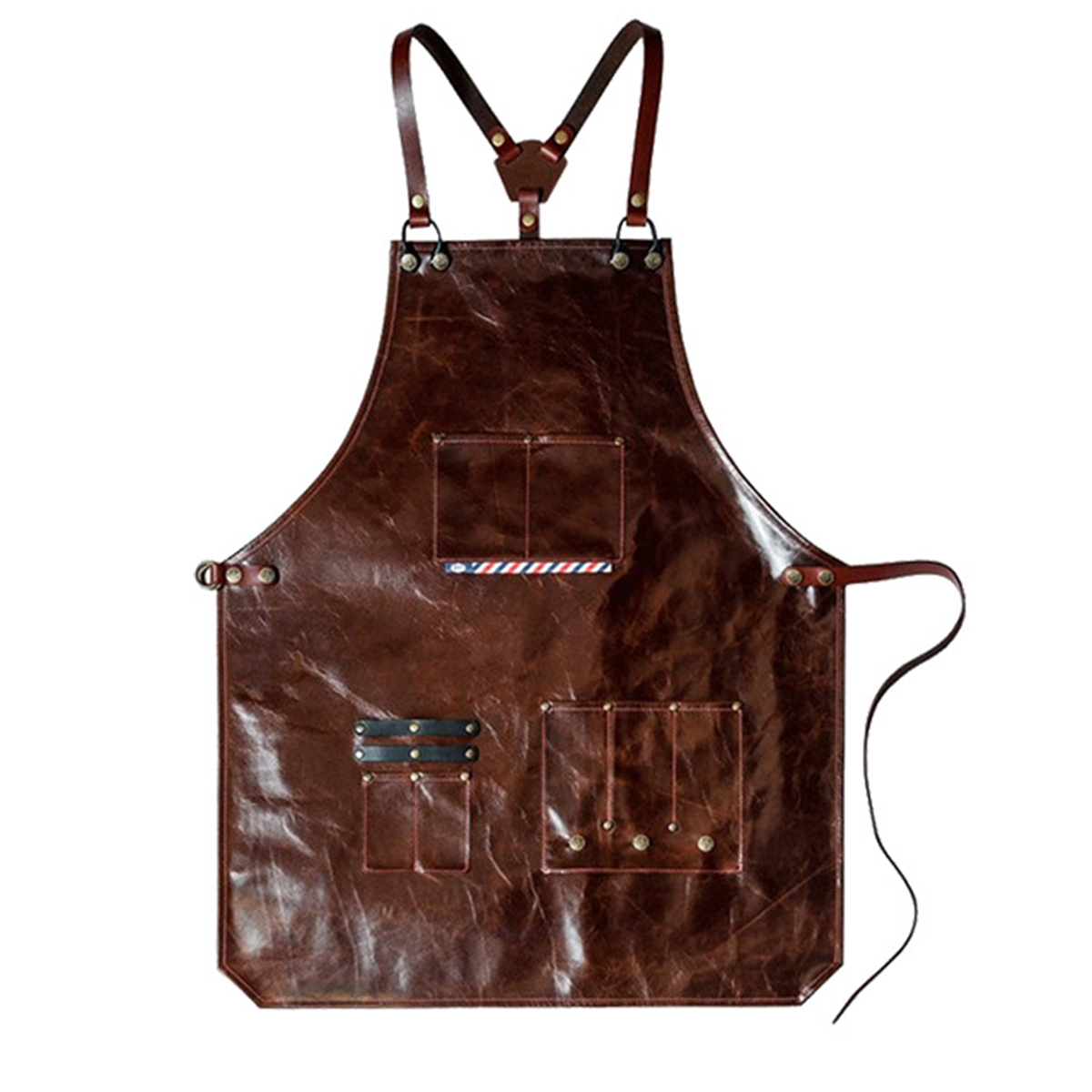 남성용 가죽 작업 앞치마 다중 포켓이 있는 이발소 커피 - Leatherwork Workshop 리뷰 및 가격