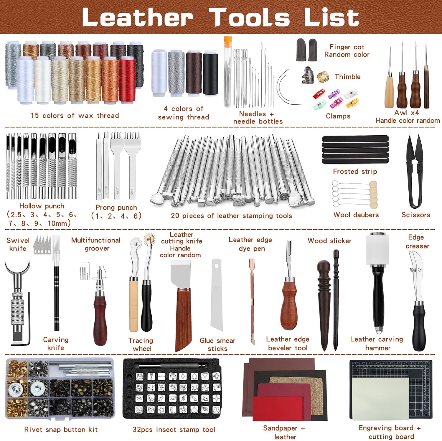 가죽 공예 도구 세트, 가죽 가공 키트, 맞춤형 핸드백 - Leatherwork Craft 리뷰 및 가격