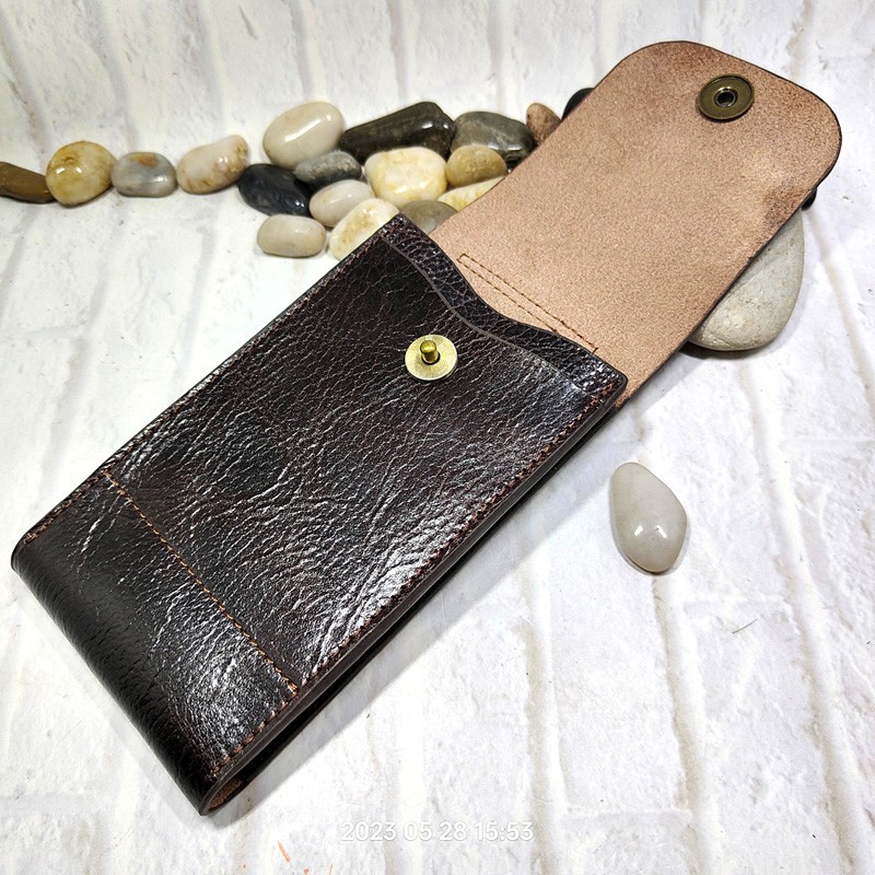 남성용 휴대폰 허리 가방, 정품 가죽 휴대폰 시스, 범 - Leatherwork Belt 리뷰 및 가격