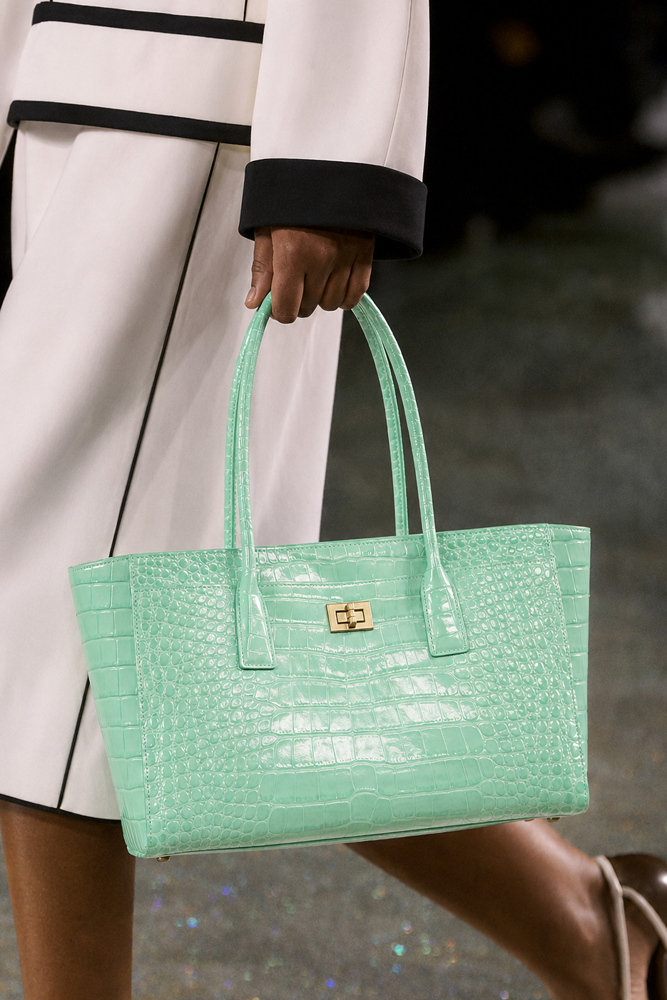 SHELKSBAG 광택 있는 크로커다일 엠보싱 토트백  - Leather Work Handbags 리뷰 및 가격