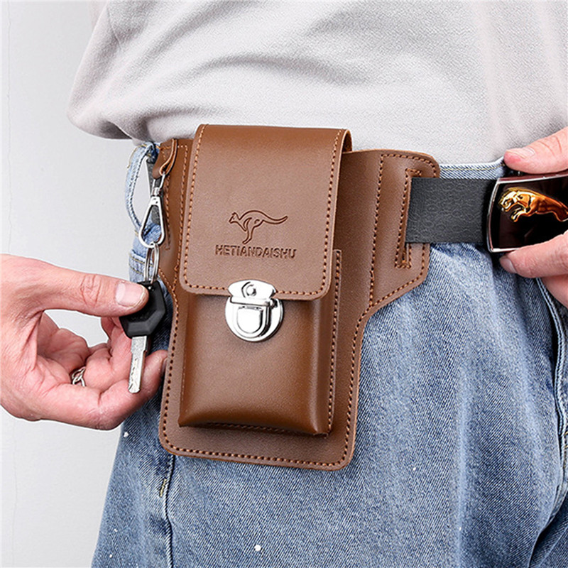 남성용 폰 벨트 가방, 휴대폰 루프 홀스터, 폰 파우치 - Leatherwork Belt 리뷰 및 가격