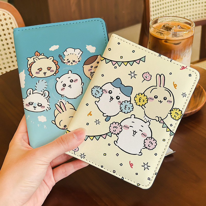 치이카와 카와이 캐릭터 프린트 PU 여권 커버 내마모성 - Leatherworking Items 리뷰 및 가격
