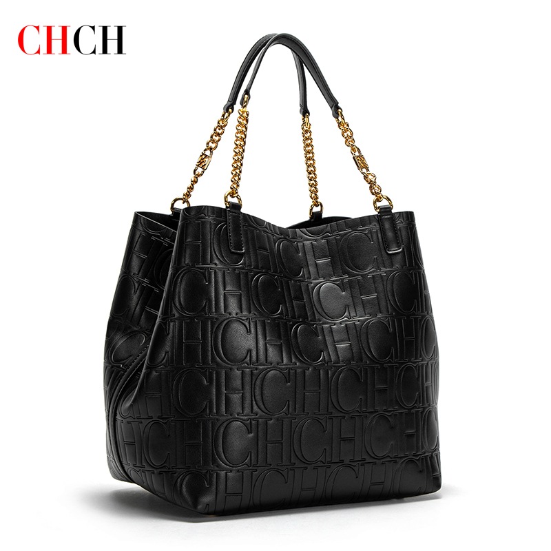 CHCH 여성용 토트 백 2024 새로운 강철 양각 핸 - Leather Work Handbags 리뷰 및 가격