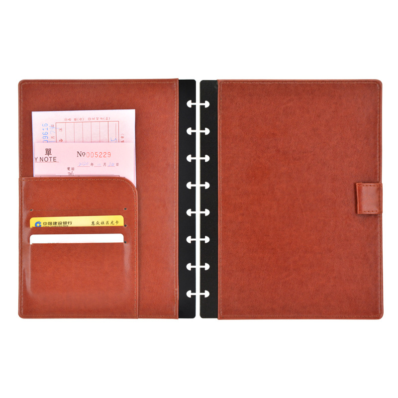 루즈리프 가죽 커버 버섯 모양 구멍 노트북 커버 노트북 - Leather Work Notepad 리뷰 및 가격