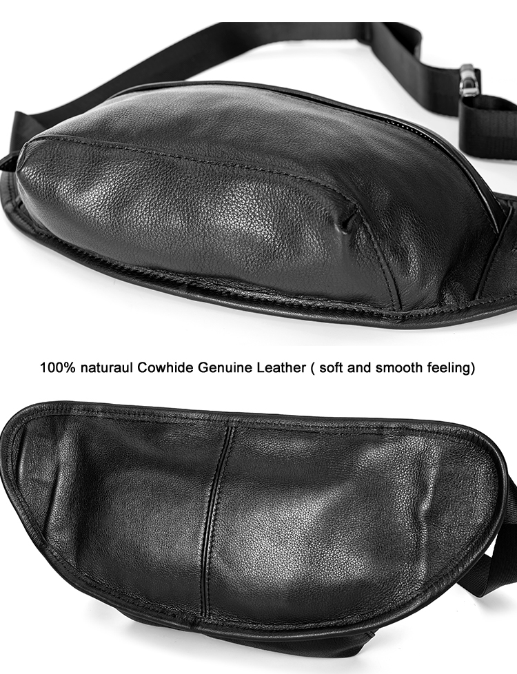남성용 진짜 가죽 허리 가방, 가슴 팩, 가죽 허리 팩 - Leatherwork Belt 리뷰 및 가격