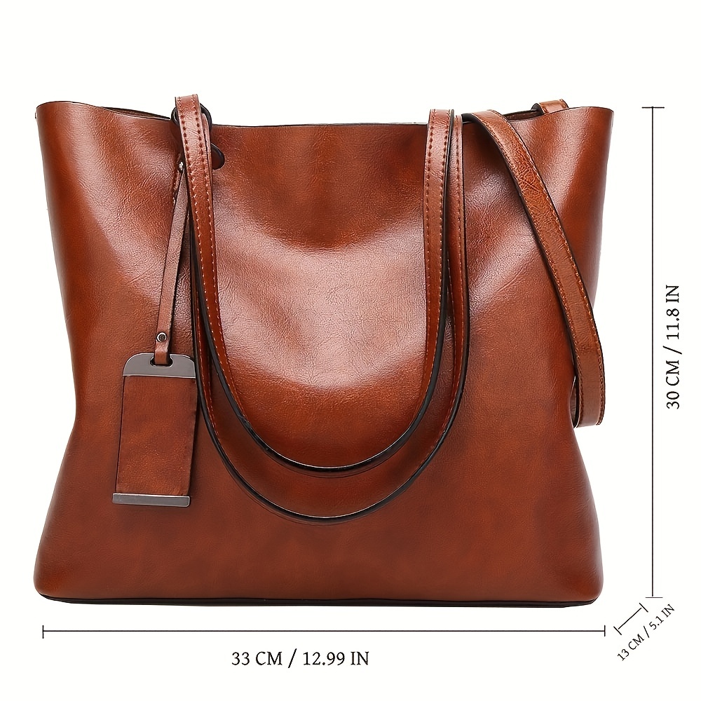여성용 클래식 레트로 가죽 토트 핸드백 크로스 바디 백 - Leather Work Handbags 리뷰 및 가격