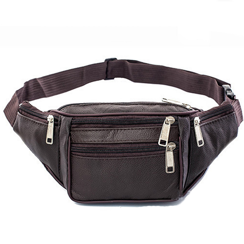 가죽 남성 허리 가슴 가방 얇은 야외 스포츠 파우치 남 - Leatherwork Belt 리뷰 및 가격